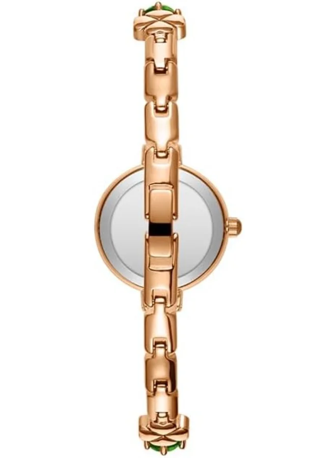 KENNETH SCOTT Kenneth Scott Women's PE21 Movement Watch, Analog Display and Brass Strap - K23541-KBGG, Green
