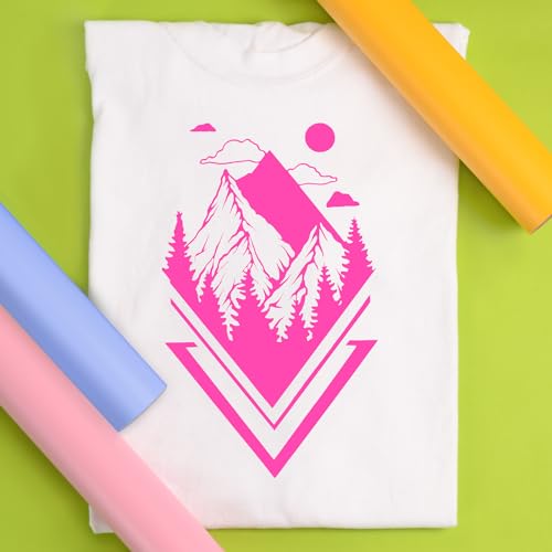 Siser EasyWeed Heat Transfer Vinyl 11.8" x 15ft Roll (Fluorescent Pink) - Compatible with Siser, Cricut, Silhouette and Other Craft/Professional Cutters - CPSIA Certified - Image 4