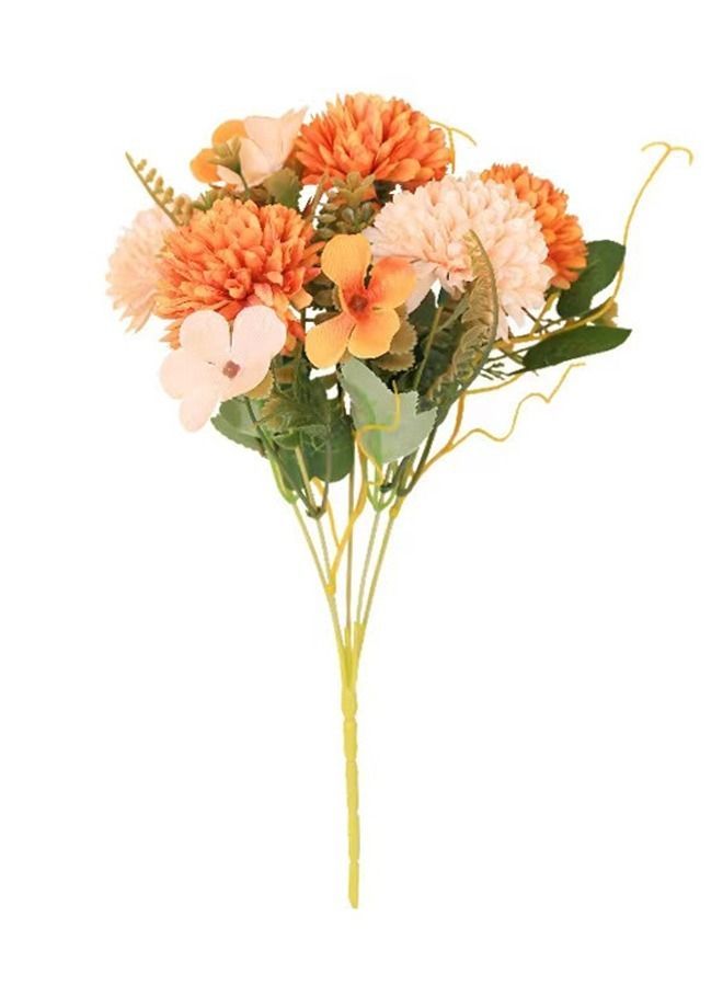 Kutis 1 Bunch  European Style Simulation of peony flowers Suitable Orange/pink 7 x 30 Centimeter  - Image 1