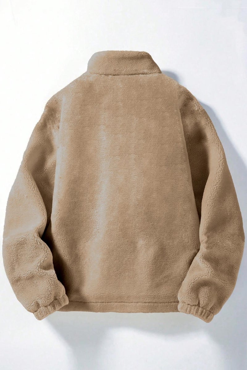 Men's Alaska Regular Plush Sherpa Winter Full Zip Fleece Sweatshirt