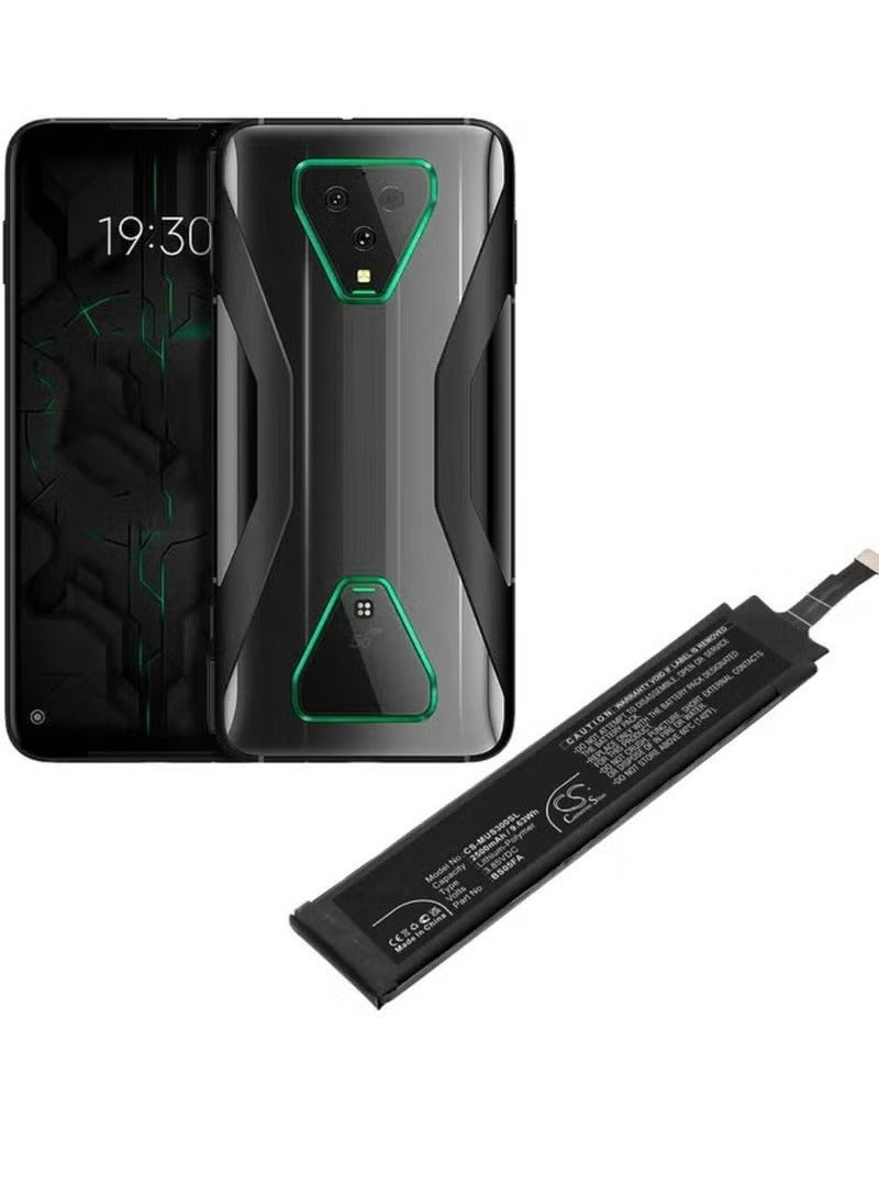 MUNTAQI Replacement High Quality Original Battery for Xiaomi Shark 3 ‚Äì Black, High-Capacity Internal Lithium-Ion Battery with DIY Installation Tool Kit, Fast Charging Support, Stable Power Delivery, Safe and Efficient Performance, Compatible with Xiaomi Shark 3 Models - Image 1