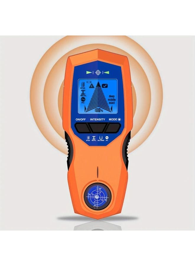 Orange 7 in 1 Stud Finder Detects Metal Wood Live Wires Deep Scan 2 36 Inch - Image 1