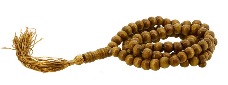 Mandala Crafts Mandala Crafts Wood Tasbih Prayer Beads - Misbaha Beads Muslim Prayer Beads for Men and Women - Wooden Islamic Prayer Beads Tasbih Beads Necklace  - Image 3