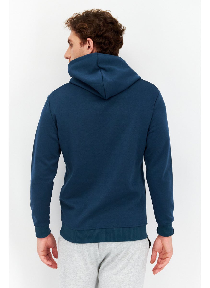 Nordland Men Sportswear Fit Long Sleeve Outdoor Hoodie, Teal Blue  - Image 2