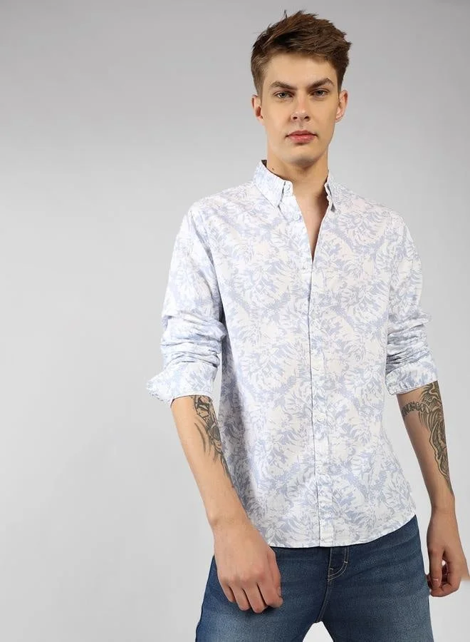 Regular Fit Multi-Color Cotton Casual Shirt Regular Collar