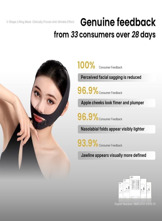 Cryslora Chin Strap Double Chin Reducer, Adjustable Face Toning Belts, Reusable Face Lifting Tapes, Anti-slip Jawline Shaper, V Line Face Lifting Mask for Sleeping - Image 5