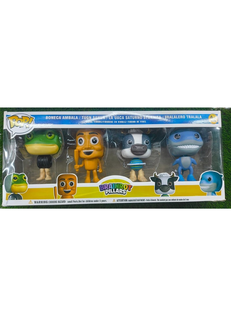 FUNKO POP Tung Sahur And Friends 4 FIGURES - Image 1