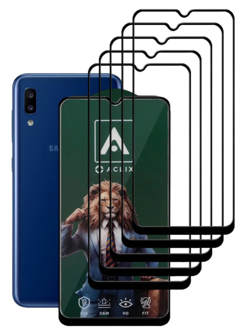 أكاليكس 5 قطع، حماية شاشة، لهاتف سامسونج جالاكسي A20، جودة ممتازة. - Image 1