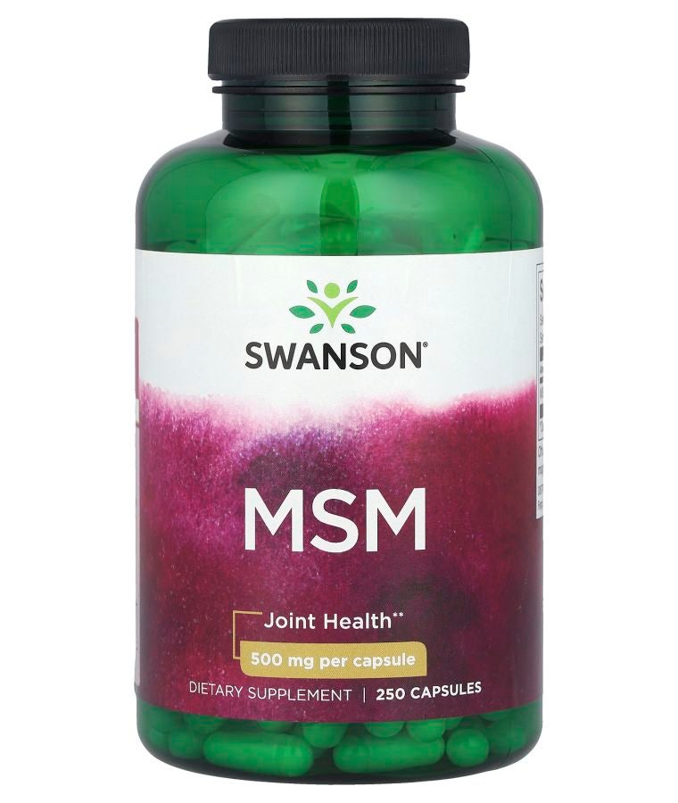 SWANSON MSM 500 mg 250 Capsules
