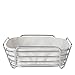 Blomus Delara Bread Basket Large 10" x 10", Moonbeam - Image 2