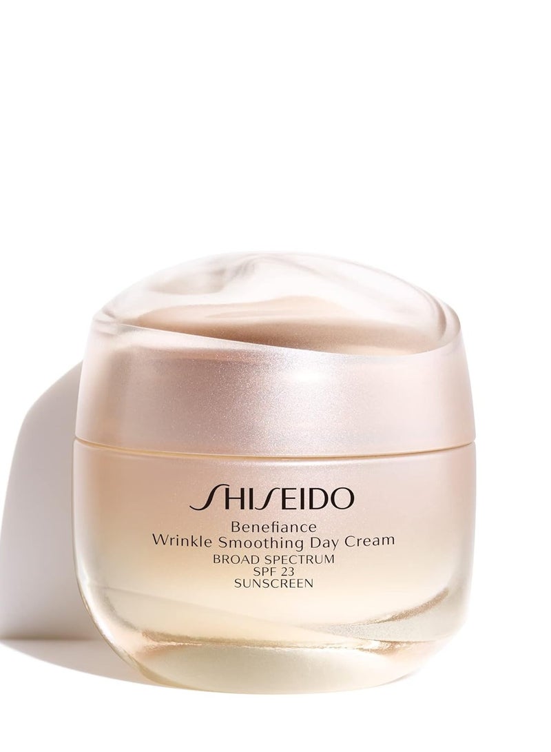 Shiseido Shiseido Benefiance Wrinkle Smoothing Day Cream - 50 mL - Broad-Spectrum SPF 23 Anti-Aging Moisturizer - Visibly Corrects Wrinkles & Intensely Hydrates - Non-Comedogenic  - Image 1