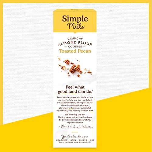 Simple Mills Almond Flour Crunchy Cookies, Toasted Pecan - Gluten Free, Vegan, Healthy Snacks, Made with Organic Coconut Oil, 5.5 Ounce (Pack of 6) - Image 5