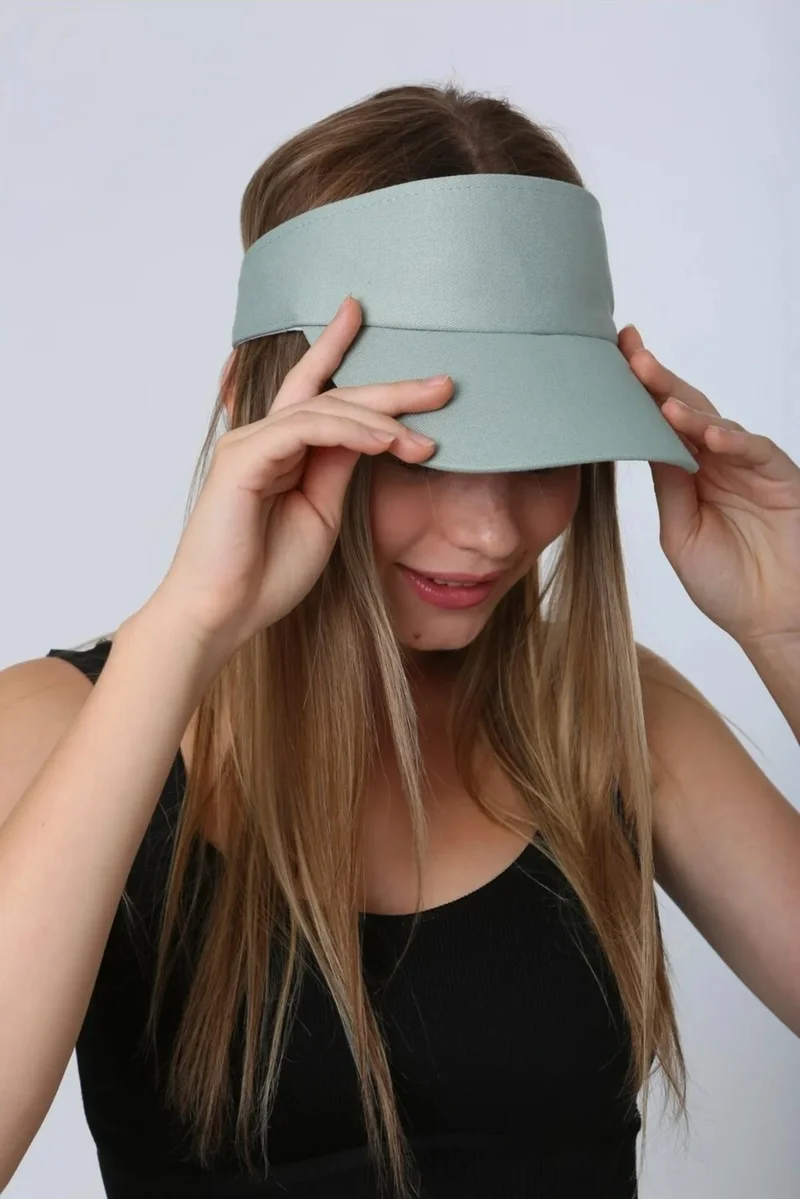 Remsa Mayo Remsa Swimsuit Adjustable Visor Tennis Golf Hat Sunscreen Visor RŞ-109 Mint