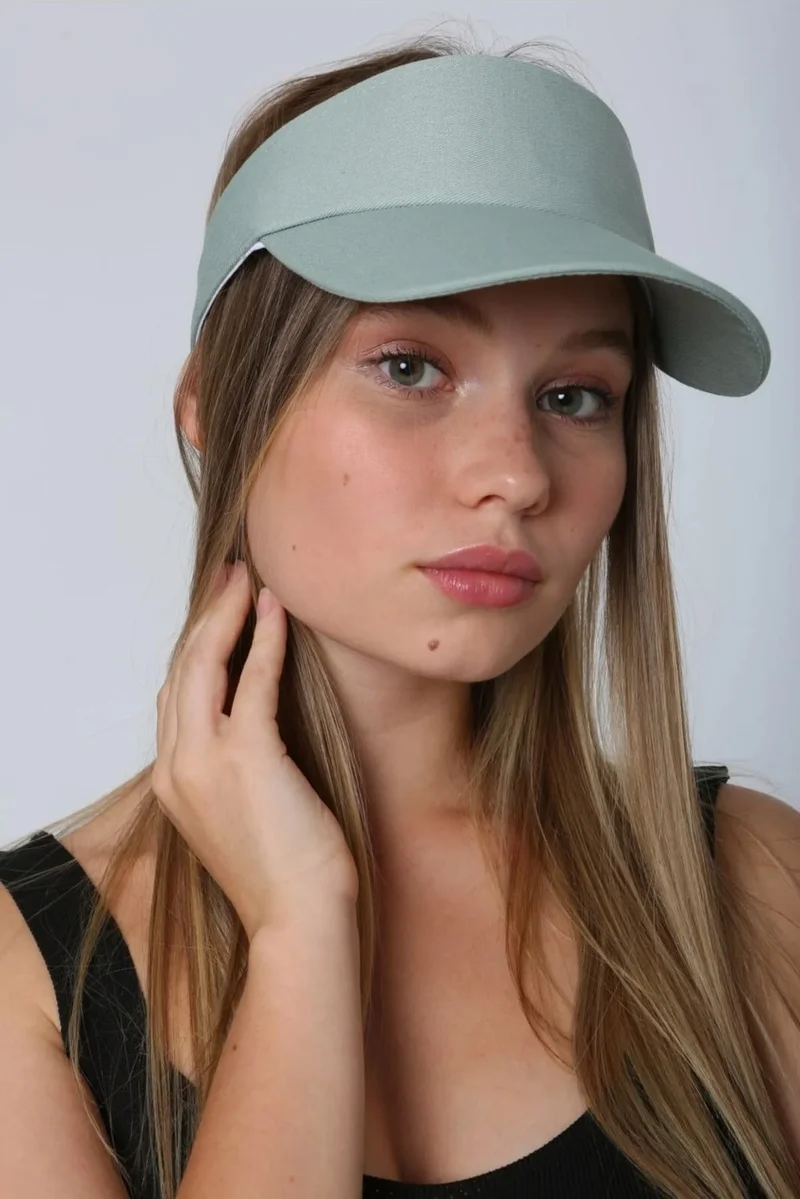 Remsa Mayo Remsa Swimsuit Adjustable Visor Tennis Golf Hat Sunscreen Visor RŞ-109 Mint