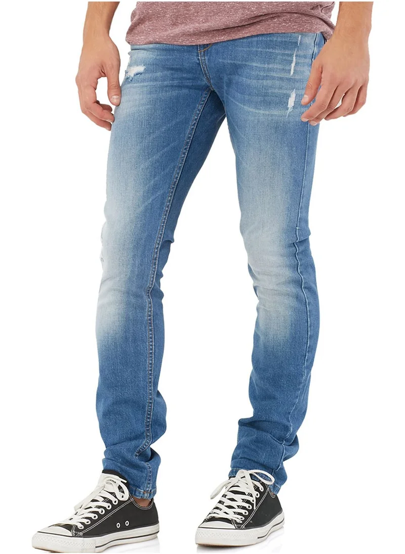 AV Bros AVB06 Ripped Straight Jeans