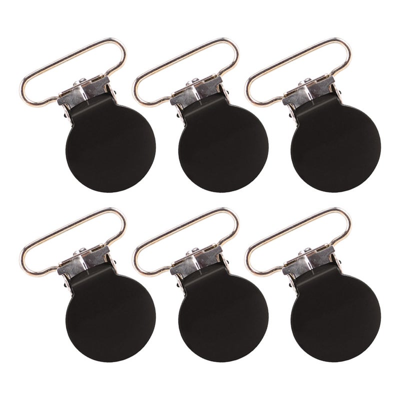 6pcs Round Clips Versatile Clothing Suspender Clips Metal Overall Hooks Heavy Duty Jeans Suspender Buckles Design For Secure Hold Ideal For Home And Craft Use - Image 3