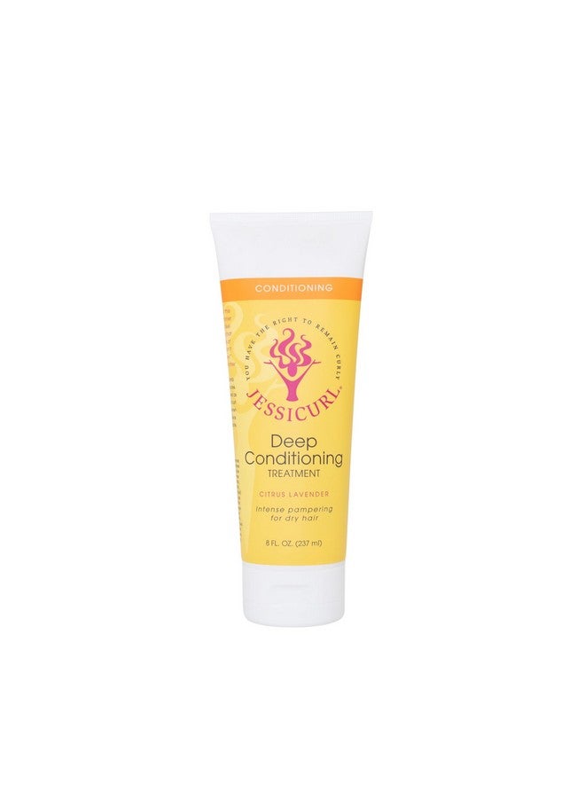, Deep Conditioning Treatment, Citrus Lavender, 8 Fl Oz. Deep Conditioner For Dry Damaged Hair, Great Anti Frizz Hair Mask And Leave In Conditioner For Curly Hair