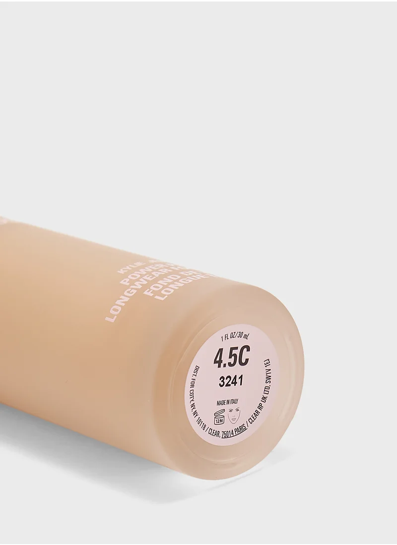 Kylie Cosmetics Power Plush Longwear Foundation - 4.5C, 30Ml