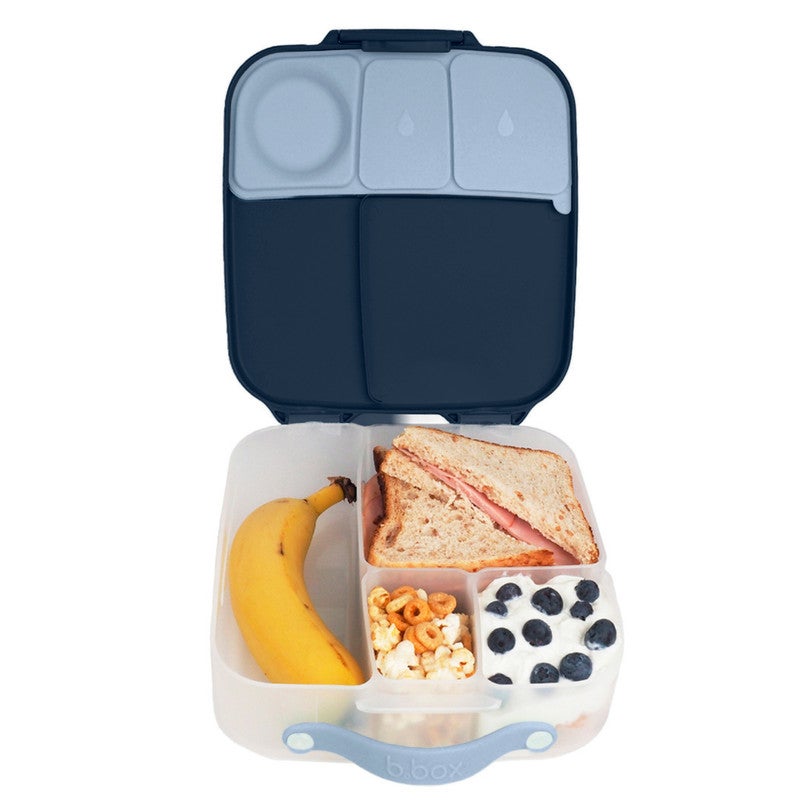 b.box Mini Lunchbox | Bento Box with 3 Compartments (2 Leakproof) | Ideal for Toddlers, Kids Lunch & Snacks | Fits Whole Piece of Fruit | BPA Free - Image 1