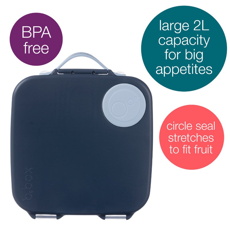 b.box Mini Lunchbox | Bento Box with 3 Compartments (2 Leakproof) | Ideal for Toddlers, Kids Lunch & Snacks | Fits Whole Piece of Fruit | BPA Free - Image 2
