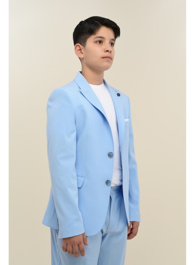 فيا بامبينو بدلة رسمية للأولاد باللون الأزرق 9094 - Image 1