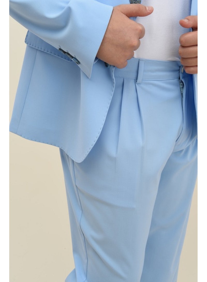 فيا بامبينو بدلة رسمية للأولاد باللون الأزرق 9094 - Image 5