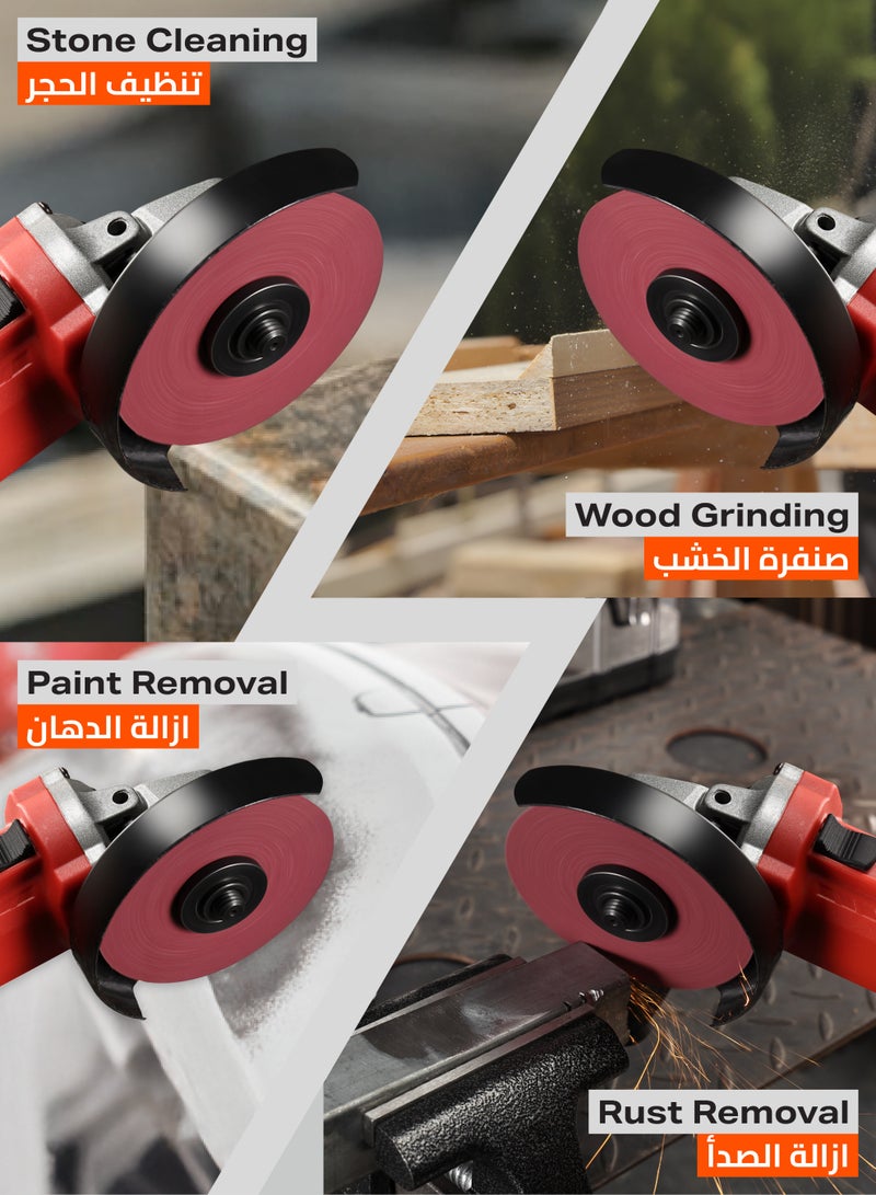 LAWAZIM Pro7 Fiber Disc Round Hole - 4.5inch P100 - 100 Pack Aluminium Oxide Resin Fiber Abrasive Discs with Center Hole - for Metal, Wood, Plastic, Paint and Rust Removal, and Surface Preparation - Image 3