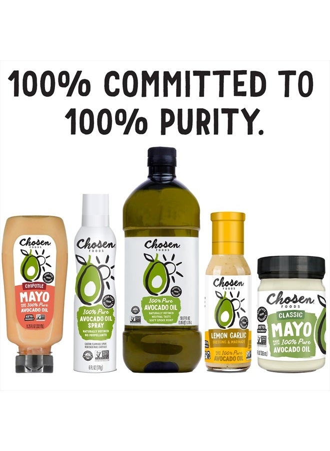 Chosen FOODS 100% Pure Avocado Oil, Keto and Paleo Diet Friendly, Kosher Oil for Baking, High-Heat Cooking, Frying, Homemade Sauces, Dressings and Marinades (16.9 fl oz)  - Image 5