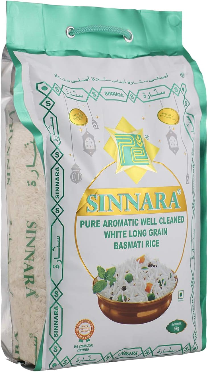 Sinnara Pure Basmati Rice 5kg - Image 2