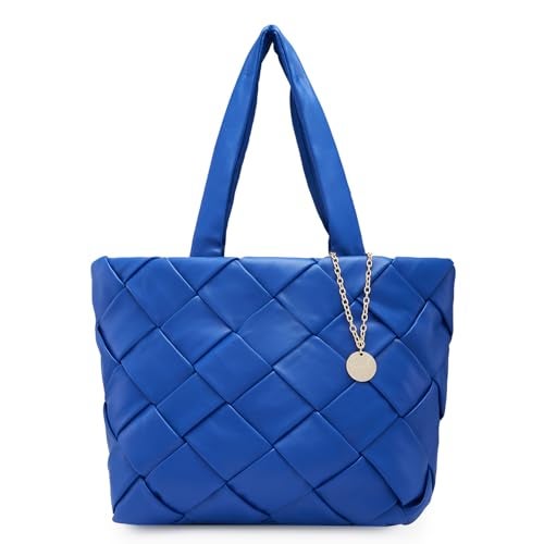 Caprese Merlin Tote Bag, Large-Blue | Stylish Handbag for Women | Spacious, Versatile Office & Daily Essentials Tote | Top Zip Closure - Image 1