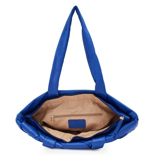 Caprese Merlin Tote Bag, Large-Blue | Stylish Handbag for Women | Spacious, Versatile Office & Daily Essentials Tote | Top Zip Closure - Image 4