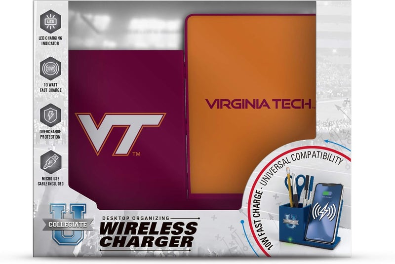 SOAR NCAA Unisex Cell Phone Wireless Charging Stand and Desktop Organizer - Image 3
