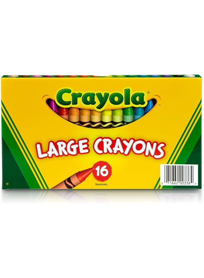 Crayola 16 Ct. Large Crayons Lift Lid Box - Image 1