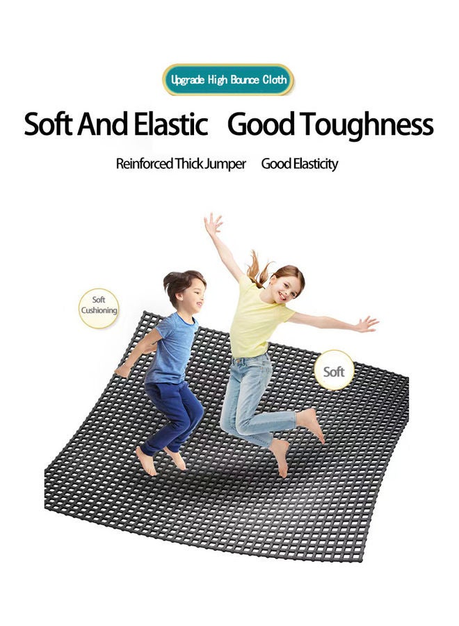Kidle Children's Indoor Home With Guard Net With Horizontal Bar Bouncing Bed Trampoline with Safety Enclosure Net Outdoor - Image 5