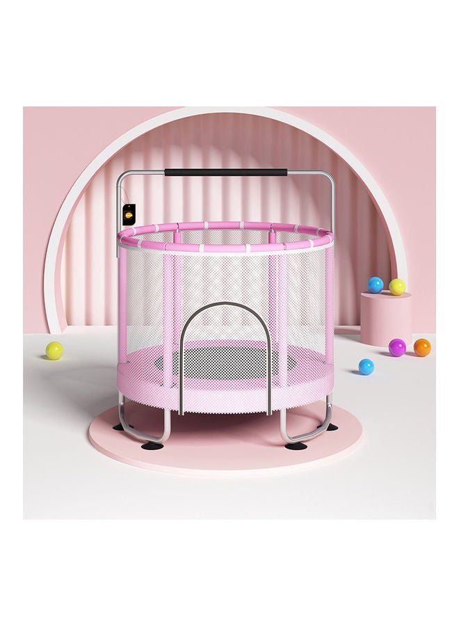Kidle Children's Indoor Home With Guard Net With Horizontal Bar Bouncing Bed Trampoline with Safety Enclosure Net Outdoor - Image 4