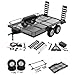 VNUHV Metal Dual Axle Scale Trailer Kit for 110 RC Crawler Truck Axial SCX10 TRX4 TRX6 Redcat GEN8 RGT 86100 SMT Tamiya CC01 - Image 2