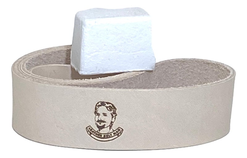 1 x 30 Leather Honing Polishing Belt Buffing Compound Included