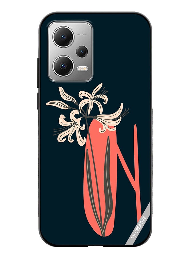 VR CREATIVE Protective Case Cover For Xiaomi Redmi Note 12 Alphabet N Design Multicolour - Image 1