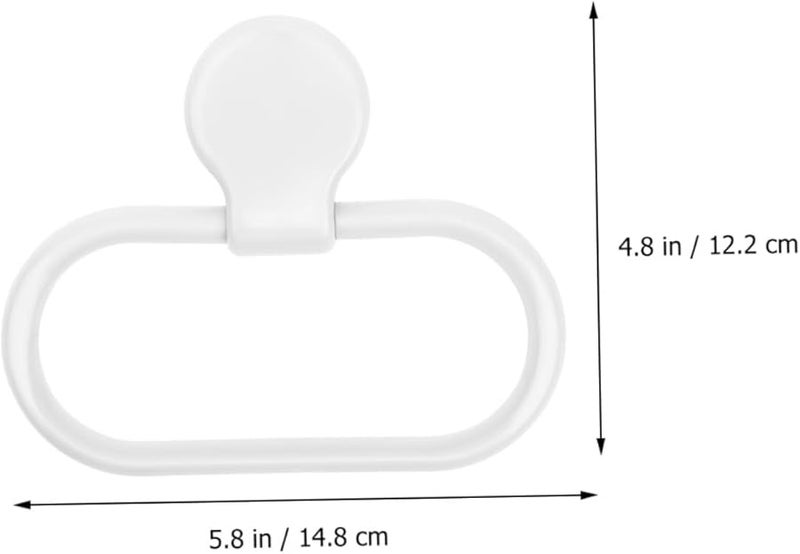2Pcs Adhesive Towel Holder Wall Mounted No Drill Installation For Bathroom Kitchen - Image 5
