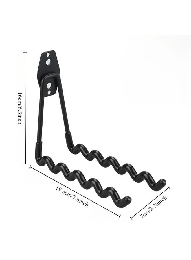 Black Wall Mounted Garage Storage Rack Set For Ladders Tools Sports Equipment - Image 4