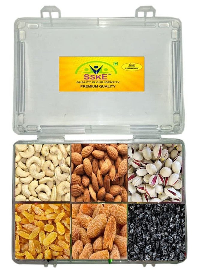 SSKE Royal Festival Gift Pack 300 Grams (Cashew /Almond/Pistachio/ Black Fresh Raisins/ Yellow Fresh Raisins/ Yellow Dates) - Image 1
