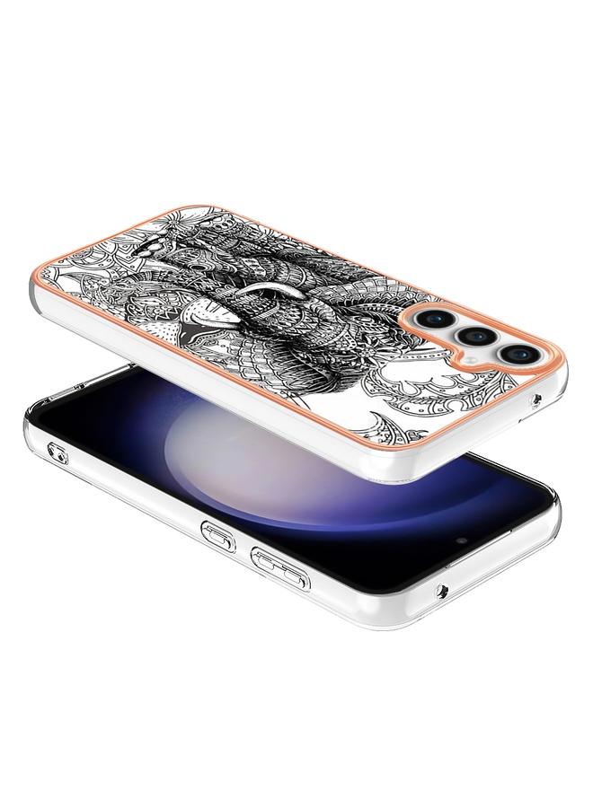 S-TOP Case For Samsung Galaxy S23 FE 5G Electroplating Marble Dual-side IMD Phone Case - Image 4