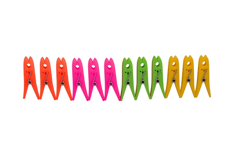 SLA Clipking Cloth Clips Pegs for Drying Hanging Clothes - Pack of 3 (Pack of 36, Sidhi) - Image 2