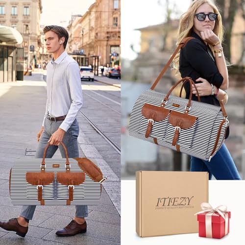 ITIEZY Garment Duffle Bag for Travel - Convertible Carry on Garment Duffel Travel Bag for Women Men Large Weekender Bag with Shoes Pouch 2 in 1 Hanging Suit Travel Duffel Bag 3pcs Set - Image 4