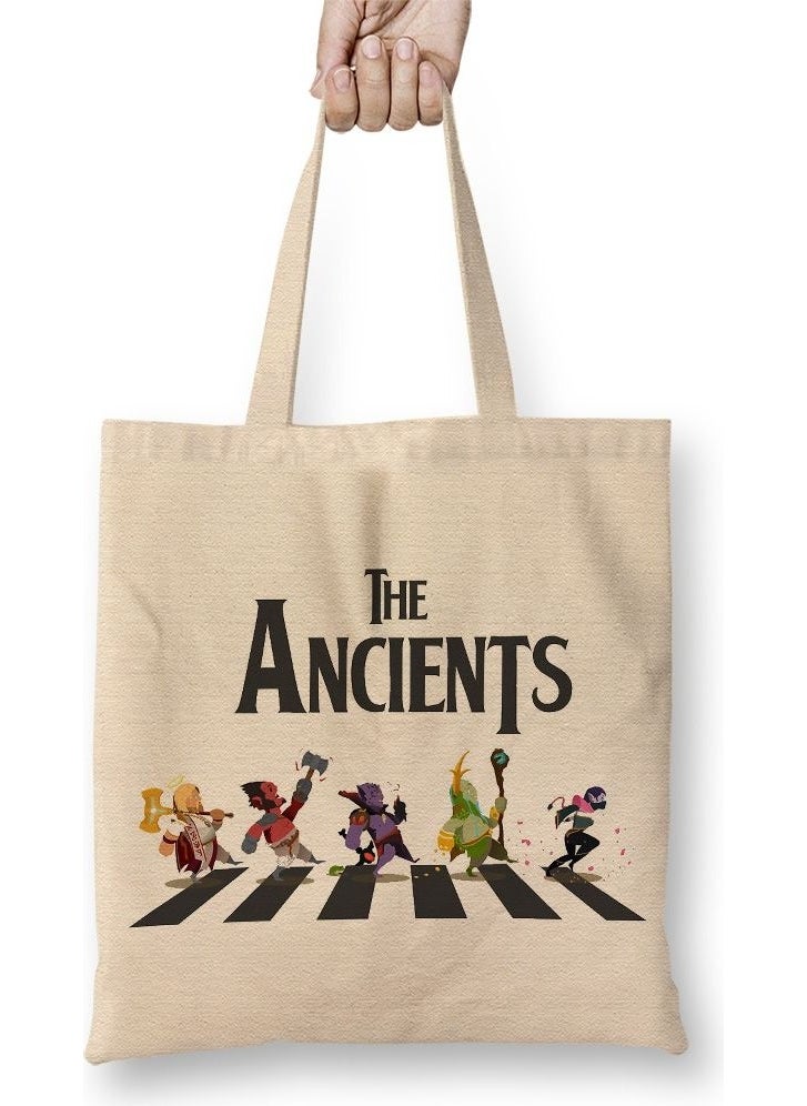Baskı Dükkanı Print Shop Dota 2 Road Tote Bag Long Handle 