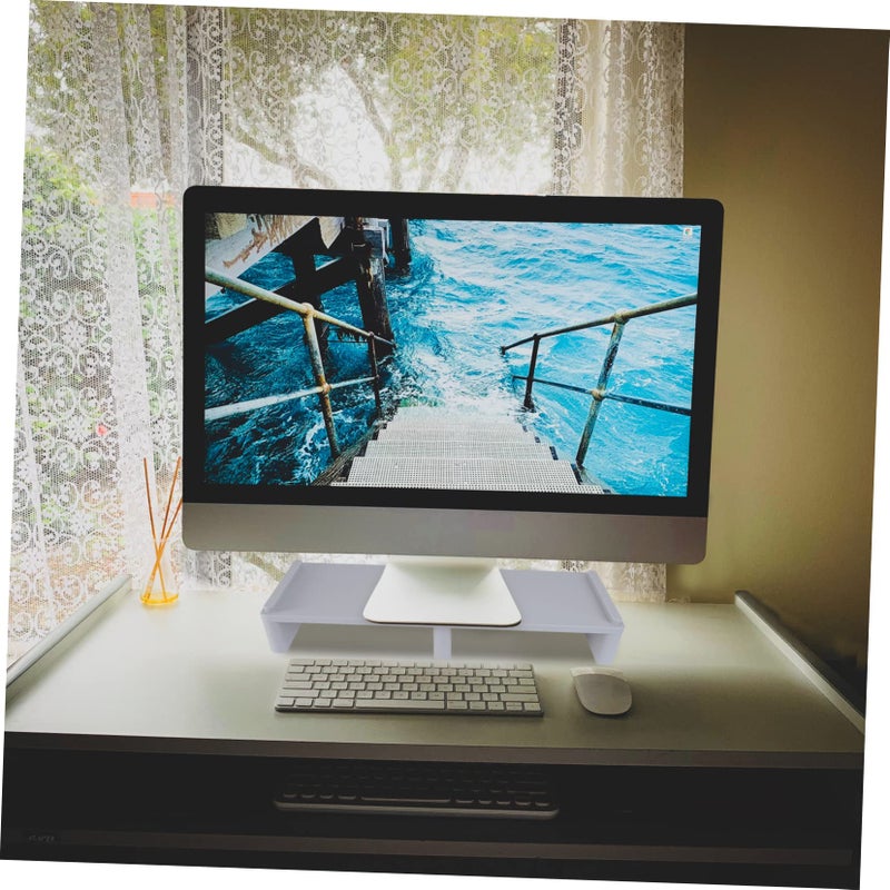 Adjustable Laptop Stand Ergonomic Riser Desktop Storage Shelf Aluminum Computer Accessory - Image 3