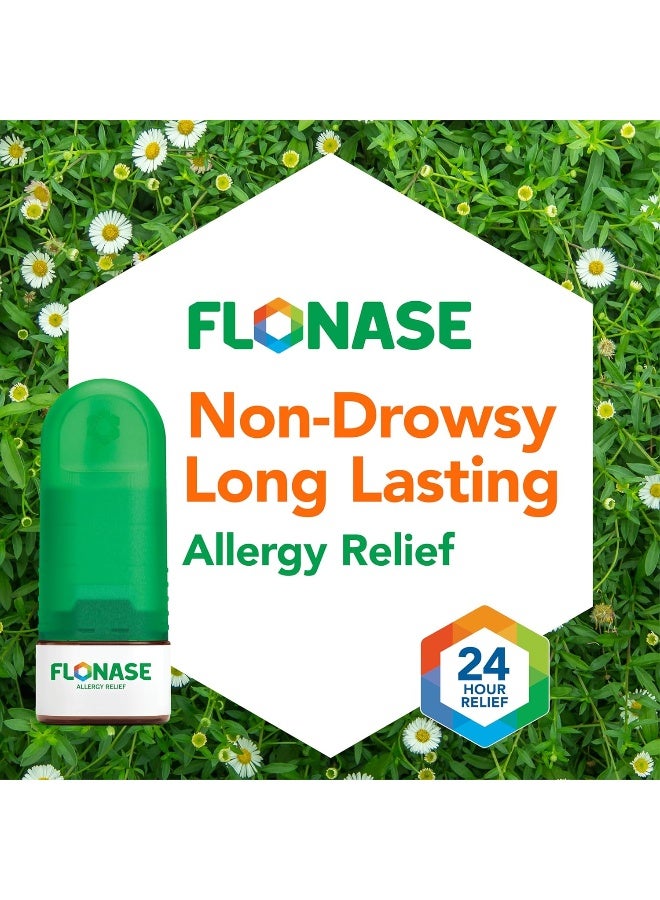 Flonase Allergy Relief Nasal Spray, 24 Hour Non Drowsy Allergy Medicine, Metered Nasal Spray - 144 Sprays - Image 3