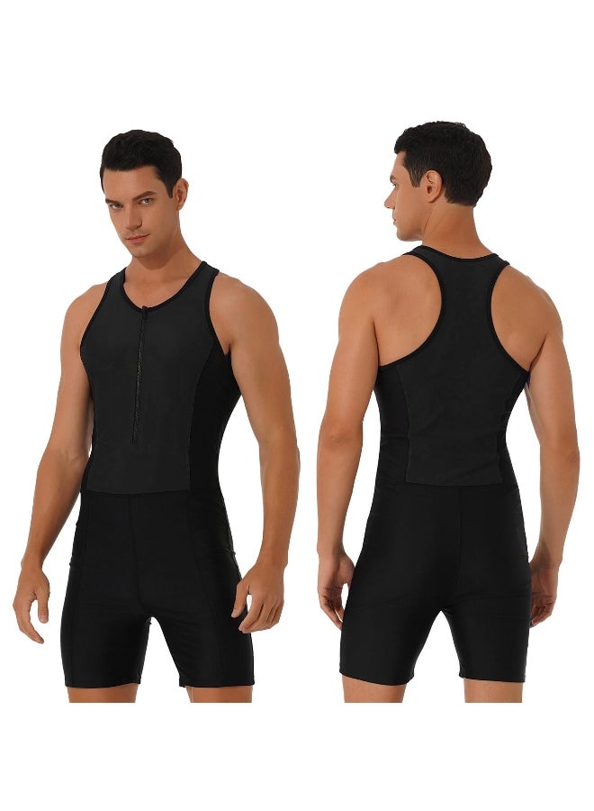 Generic Men Sleeveless Sport Fitness Wrestling Singlet Jumpsuit
