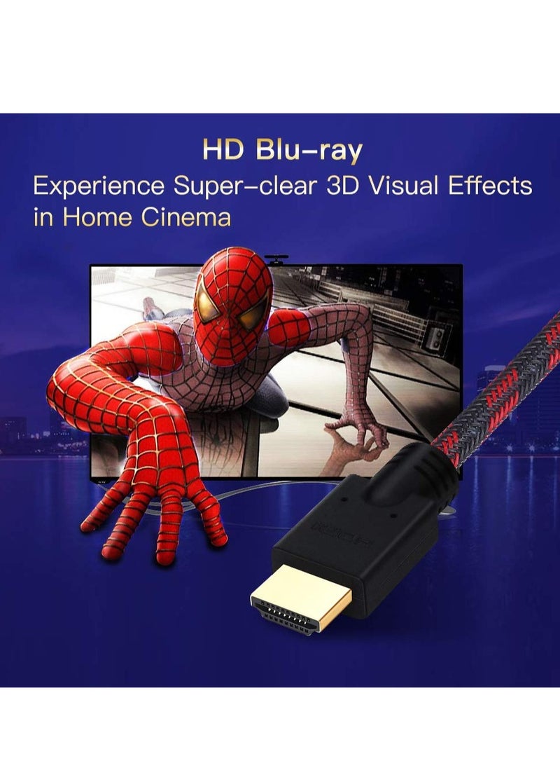 Excefore HDMI Cable, Supports 1080p, UHD, FHD, 3D, Ethernet, Audio Return Channel for Fire TVHDTV/Xbox/PS3 (16Ft/5M)  - Image 4