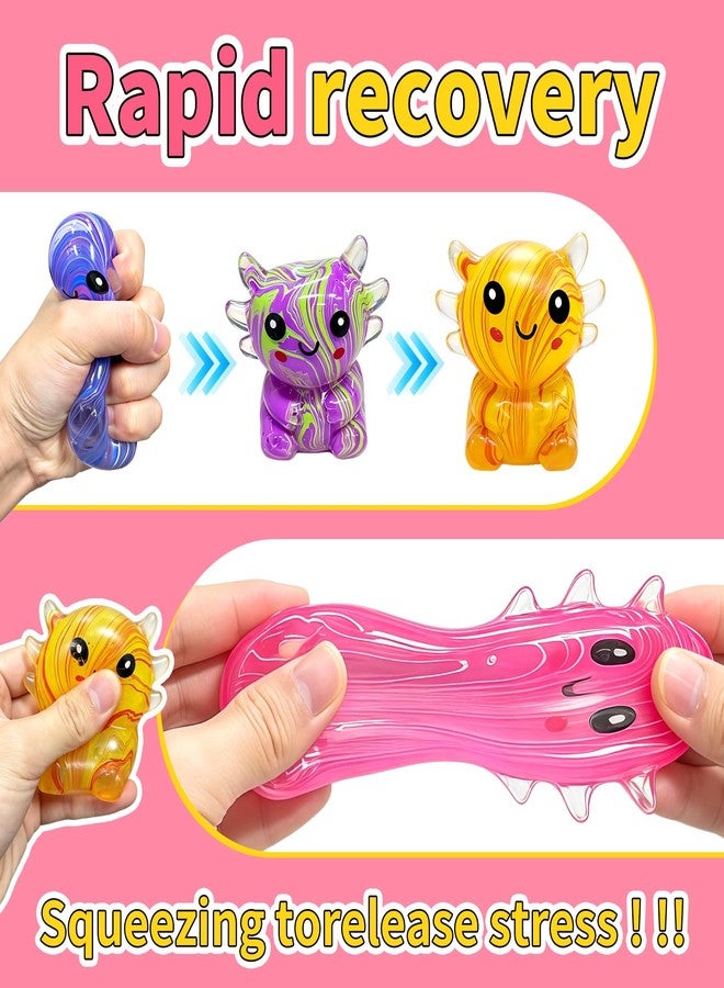 rytopt 4PCS Axolotl Squishies, Squeeze Toys for Adults, Slow Rebound Toy, Soft Q-Bounce, Office and Home, Stress Balls for Adults, Christmas, Party Favors, Stocking Stuffers - Image 4